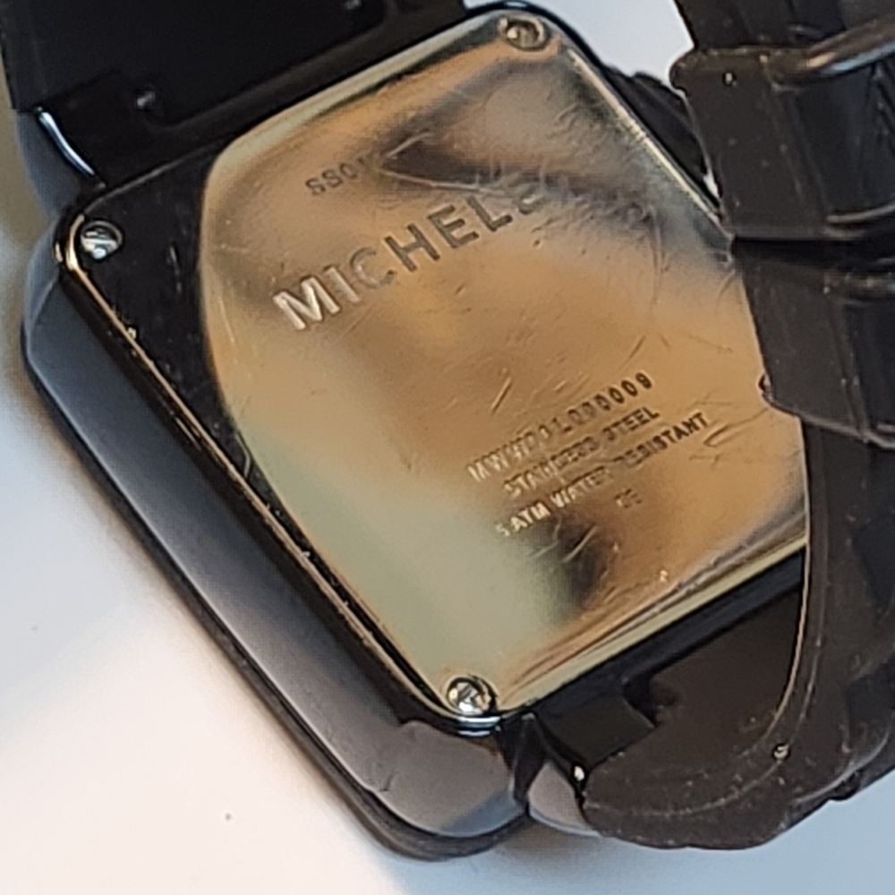 Michele Park 33mm Black Jelly Bean Cronograph Watch - Picture 6 of 14